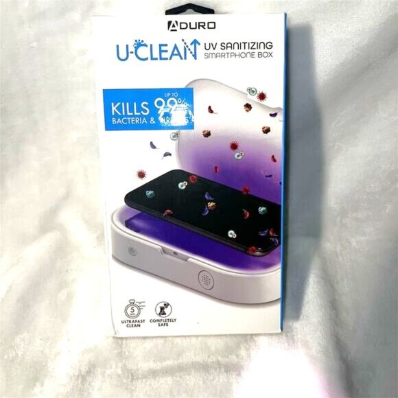 Aduro U-CLEAN UV Sanitizing Smartphone Box Portable Disinfection White - Picture 1 of 5